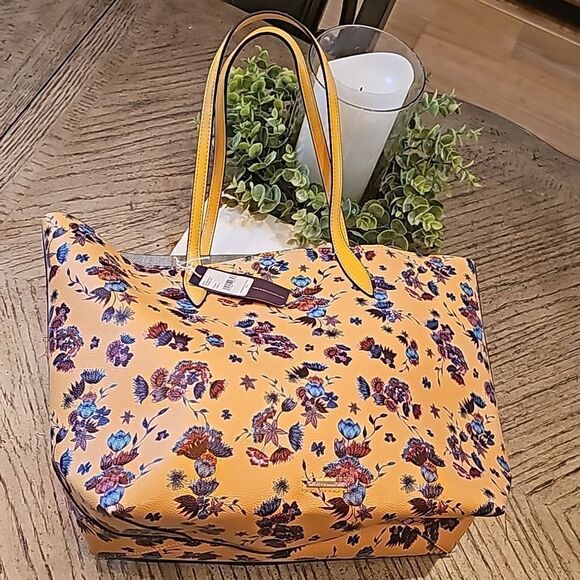 Rebecca Minkoff yellow floral leather tote NWT - Picture 13 of 13